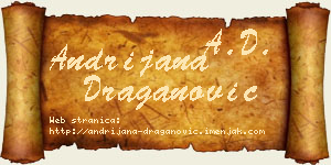 Andrijana Draganović vizit kartica